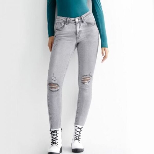 Jeans para mujer marca Atmosphere DNM AVNA, color gris, 995372