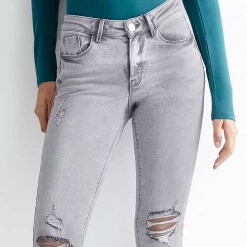 Jeans para mujer marca Atmosphere DNM AVNA, color gris, 995372