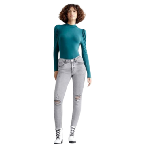 Jeans para mujer marca Atmosphere DNM AVNA, color gris, 995372