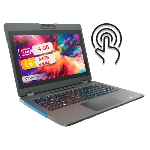 Laptop GATEWAY 64GB eMMC 4gb Portátil convertible 2 en 1 de 11,6"