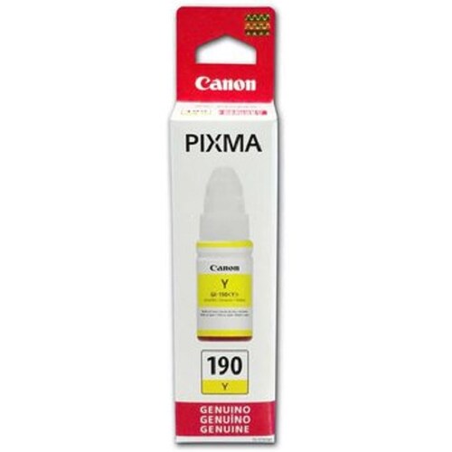 Tinta Canon GI-190 color Amarillo, 70ml 0670C001AA