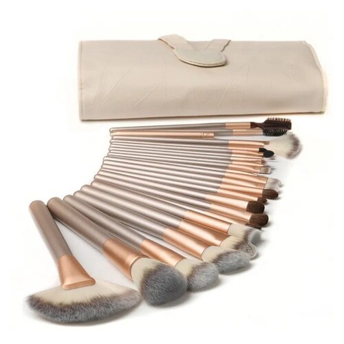 Set 24 Brochas De Maquillaje Profesionales Alta Calidad