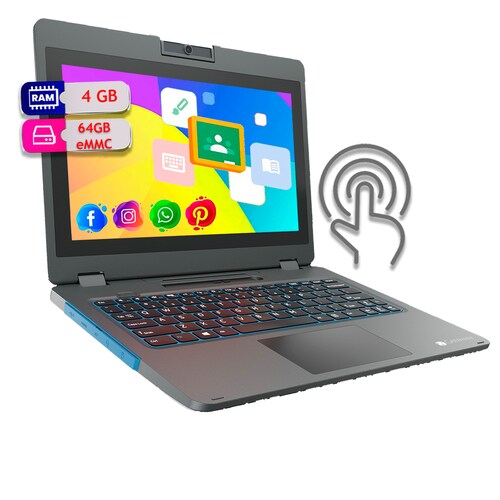 Laptop GATEWAY 64GB eMMC 4gb Portátil convertible 2 en 1 de 11,6"