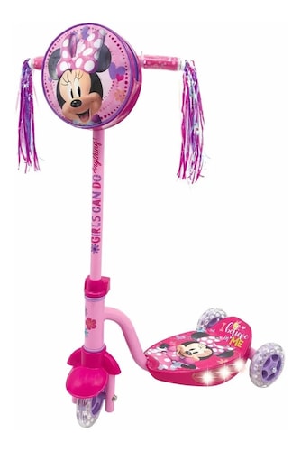 Scooter Patín Minnie Mouse Con Luces Led