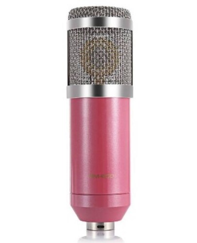 Micrófono Condensador Bm800 Profesional Rosa