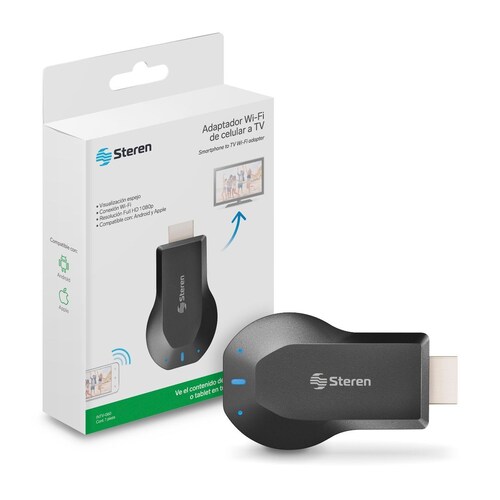 ADAPTADOR WIFI ESPEJO DE CELULAR A TV - INTV-060 - STEREN