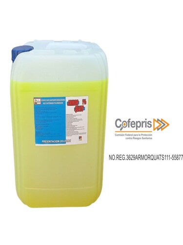 Desinfectante Sanitizante biodegradable Sales Cuaternarias De Amonio 20 lts 