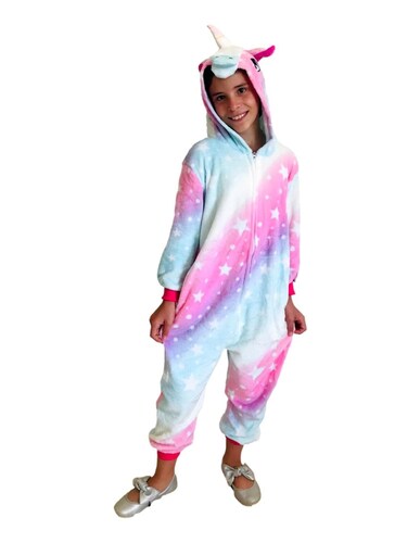 Pijama mameluco unicornio mujer adulto y niña Bomy Collection