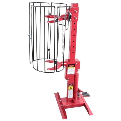 Compresor De Resortes Vertical Fijo Mikels 1 Ton Con Gato