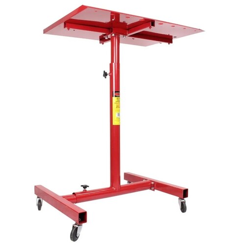 Mesa De Trabajo Con Ruedas Y Charola Mikels Altura Ajustable