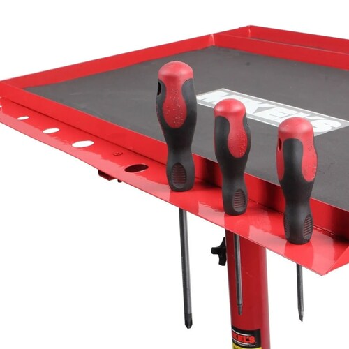 Mesa De Trabajo Con Ruedas Y Charola Mikels Altura Ajustable