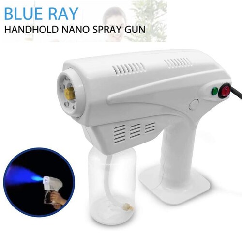 Pistola sanitizante nano-spray gun (nanospray) con cable pulverizador desinfectante nueva edicion blueray