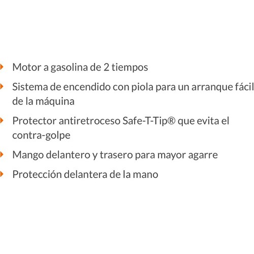 Motosierra a gasolina a 2 tiempos , motor 45 cc, barra 20"Corte madera y Poda Arboles MOT-4520 TRUPER 