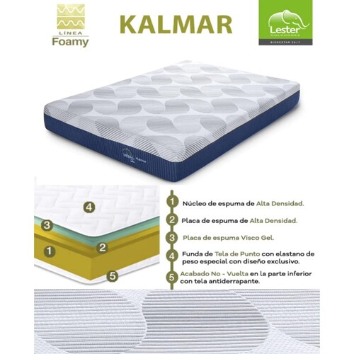 COLCHON LESTER INDIVIDUAL KAL100 KALMAR  ALB40