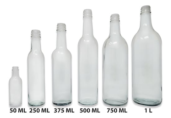 Botella De Vidrio 1 Litro Envase