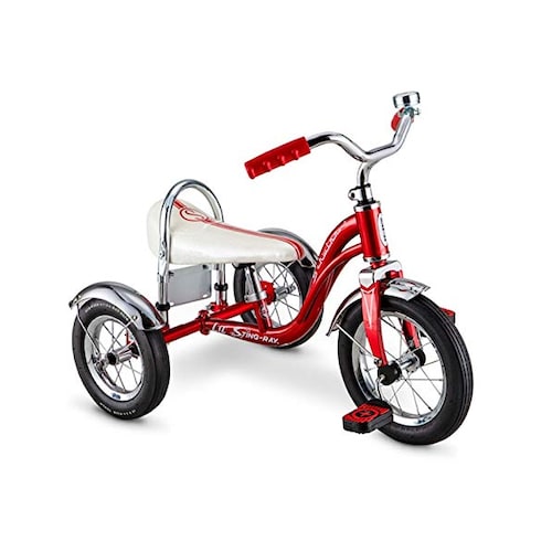 Triciclo Schwinn, Rojo Sting-Ray, Vintage, Asiento Clasico Banana 