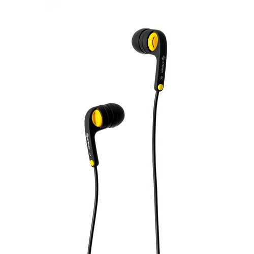 Audífonos In Ear Steren 3.5 Cable de 1.2 En Color Negro Almohadillas Intercambiables