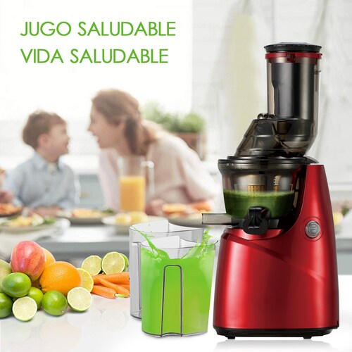 Jugo Extractor 2 Modos Con Conducto De Alimentación Grande