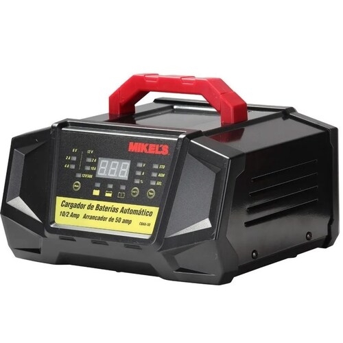 Cargador De Baterias Automatico Con Arrancador Practico
