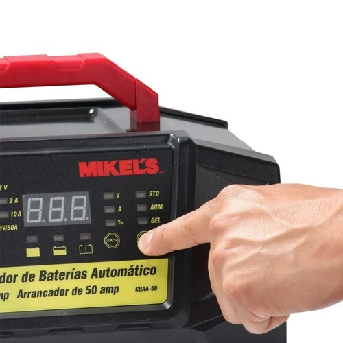 Cargador De Baterias Automatico Con Arrancador Practico