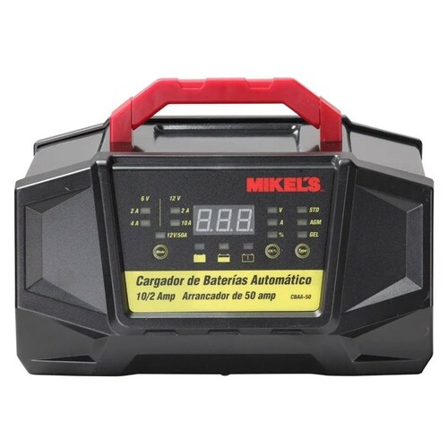 Cargador De Baterias Automatico Con Arrancador Practico