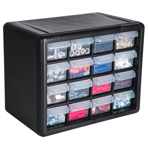 Organizador tornillos herramienta 10 Con 16 compartimentos Truper