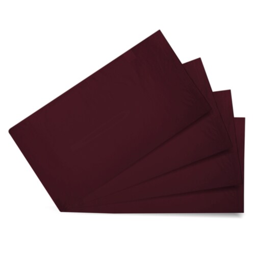 4 Fundas de almohada percal 200 - Estándar - Vino