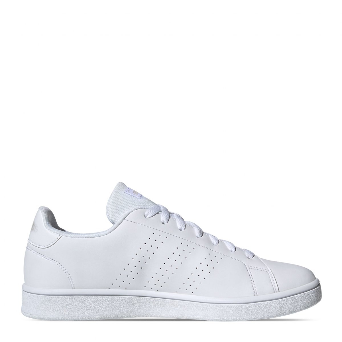 Adidas advantage hot sale triple white