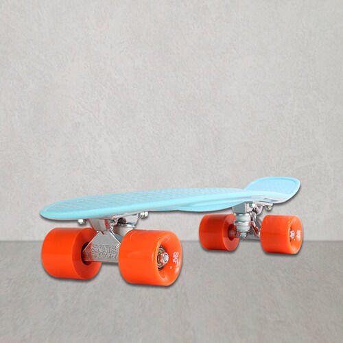 Patineta Completa Skate Factory Miniskate Skaties Azul Naranja