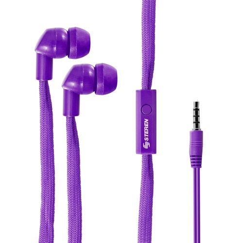 Audífonos In Ear Steren AUD-2900 con Cable Tipo Agujeta Manos libres