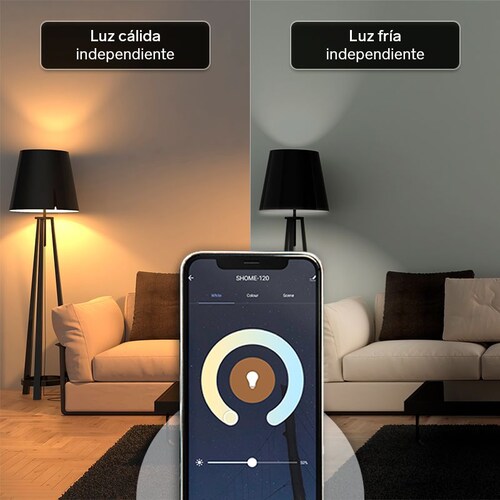 Foco Led Multicolor Wi-Fi Steren SHOME-120 se enciende vía Wi-Fi