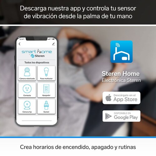 Foco Led Multicolor Wi-Fi Steren SHOME-120 se enciende vía Wi-Fi