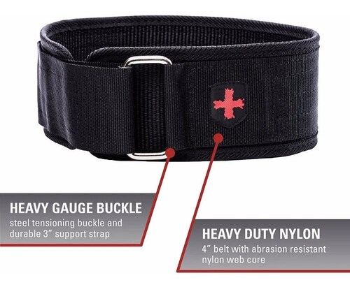 Faja Cinturon 4" Harbinger Pesas Soporte Lumbar Gym Crossfit.