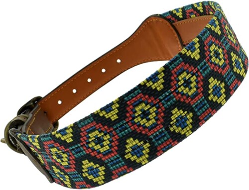 Collar para perro 100% Diseño Artesanal hecho a mano 