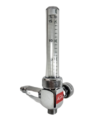 Flujometro de oxigeno sencillo de 0 - 15 lpm, conexión Puritan