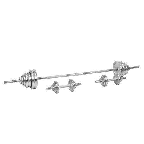 Set de barras y mancuernas 50kg