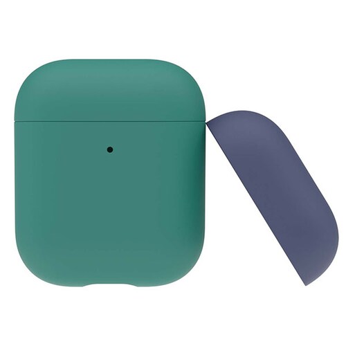 Funda Silicon Dual Cap Para AirPods Tapas Intercambiables