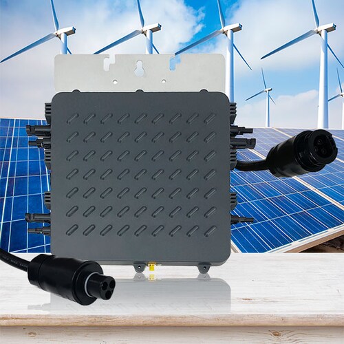 Microinversor de Voltaje para Sistemas Fotovoltaicos Interconectados Soporta 4 Paneles de 300 Watts (1200w) con Conexión Directa al Panel Solar / Master / EL-MINV1200