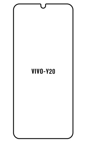 Jeco 99F Kit de Mica Hidrogel AZUL Frontal+Trasera VIVO Y20 2020