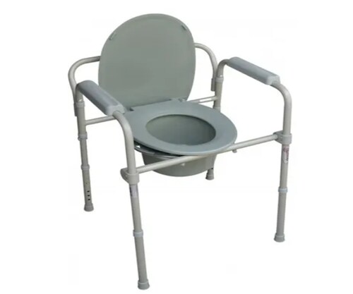 Silla Comodo Plegable De Acero Esmaltado  Baño wc