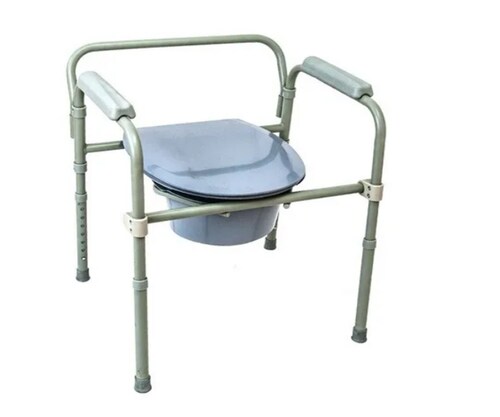 Silla Comodo Plegable De Acero Esmaltado  Baño wc