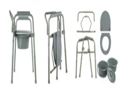 Silla Comodo Plegable De Acero Esmaltado  Baño wc