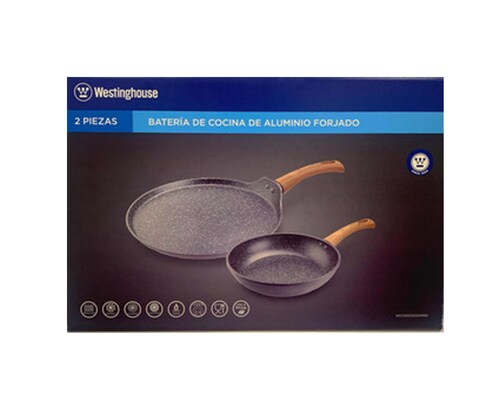 JUEGO DE SARTEN 24CM Y CREPERA 32 CM, 2 PZAS WESTINGHOUSE