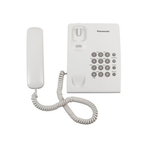 Telefono Panasonic Kx-ts500 Alambrico Blanco.
