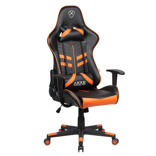 Silla de Oficina Gamer Lotus Negra / Naranja.