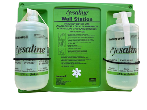 Estación Lavaojos Eyesaline De Honeywell 2 Botellas de 32 oz.