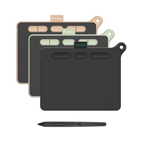 Tableta Digitalizadora Parblo Ninos S Dibujo 6 x 4 pulgadas Negra