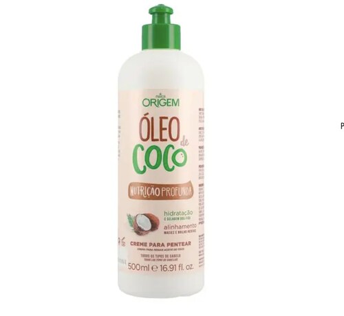 Crema Para Peinar Óleo De Coco Nutrición Original Brasileña