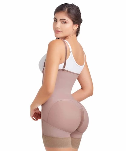 Faja Colombiana Body Short Ultra Realce Strapless Fajate 06230