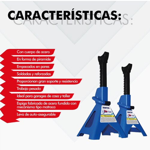 Torres para Auto Hantec de 3 toneladas azul